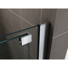 Душевая дверь Abber Komfort стекло прозрачное 120х200 см профиль хром 8 мм раздвижная (AG90120) - фото 4