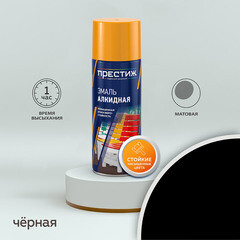 Изображение товара Эмаль аэрозольная Престиж черная матовая 425 мл