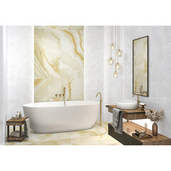 Керамогранит LCM Ice Onyx белый полированный 1200х600х7 мм (2 шт.= 1,44 кв.м) - фото 10