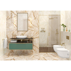 Керамогранит LCM Onyx Royal коричневый полированный 1200х600х7 мм (2 шт.= 1,44 кв.м) - фото 10