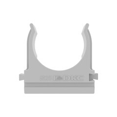 Крепеж-клипса для труб 25 мм DKC серая (100 шт.) (51025) - фото 4