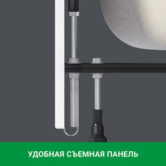 Ванна акриловая 1Marka Monck 160х70 см без ножек (01атл1670) - фото 9