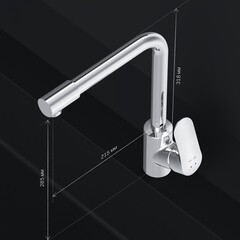 Смеситель для кухни AM.PM Like хром с высоким изливом с подключением к фильтру однорычажный (F8005700) - фото 11