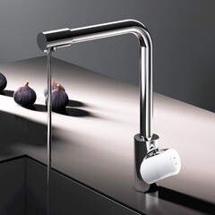 Смеситель для кухни AM.PM Like хром с высоким изливом с подключением к фильтру однорычажный (F8005700) - фото 7