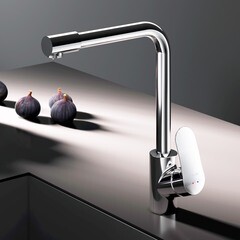 Смеситель для кухни AM.PM Like хром с высоким изливом с подключением к фильтру однорычажный (F8005700) - фото 5