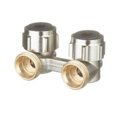 Узел нижнего подключения угловой Oventrop Multiflex F ZB 3/4 EK х 3/4 EK для радиатора (1015814) - фото 1