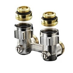 Узел нижнего подключения угловой Oventrop Multiflex F ZB 1/2 НР(ш) х 3/4 EK для радиатора (1015884) - фото 3