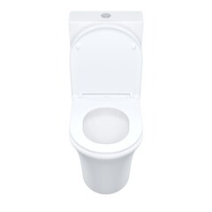 Унитаз-компакт Iddis Stone безободковый с горизонтальным выпуском с сиденьем дюропласт микролифт белый (STNRDSEi24) - фото 4