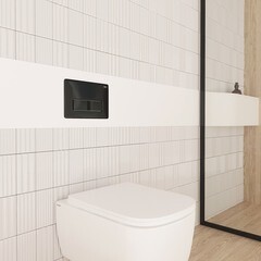 Клавиша смыва для инсталляций Iddis Unifix черная матовая (UNI10B0i77) - фото 3