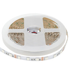 Лента светодиодная SMD 5050 Apeyron (000017) RGB свет 14,4 Вт 12 В IP20 5 м - фото 1