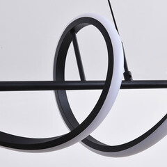 Люстра светодиодная подвесная Arte Lamp TWISTED 30 Вт 3000К 5 кв.м (A4587SP-30BK) - фото 2