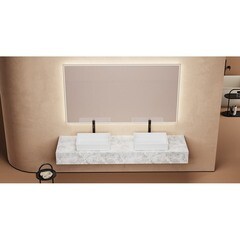 Раковина Abber Rechteck 51 см накладная белая (AC2216) - фото 6