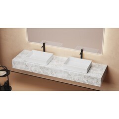 Раковина Abber Rechteck 51 см накладная белая (AC2216) - фото 3