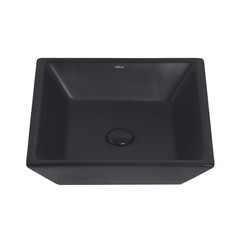 Раковина Abber Rechteck 42 см накладная черная матовая (AC2214MB) - фото 4