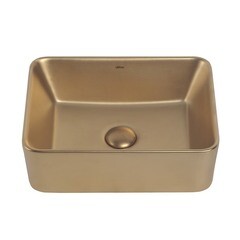 Раковина Abber Rechteck 41 см накладная золото матовое (AC2213MMG) - фото 5