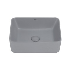 Раковина Abber Rechteck 41 см накладная серая матовая (AC2213MG) - фото 5