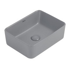 Изображение товара Раковина Abber Rechteck 41 см накладная серая матовая (AC2213MG)