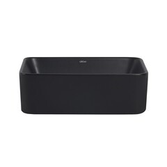 Раковина Abber Rechteck 41 см накладная черная матовая (AC2213MB) - фото 4