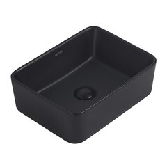 Раковина Abber Rechteck 41 см накладная черная матовая (AC2213MB)