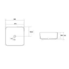 Раковина Abber Rechteck 39 см накладная светло-серая матовая (AC2211MLG) - фото 2