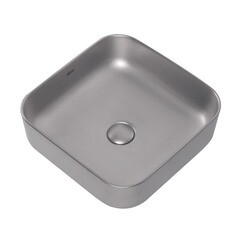 Раковина Abber Rechteck 39 см накладная серебро матовое (AC2211MS) - фото 3