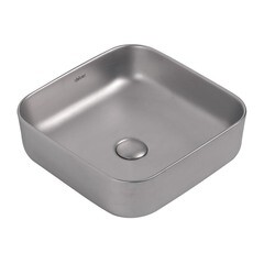 Раковина Abber Rechteck 39 см накладная серебро матовое (AC2211MS) - фото 1