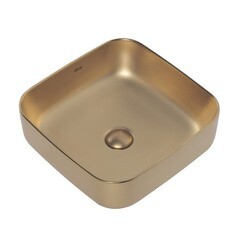 Раковина Abber Rechteck 39 см накладная золото матовое (AC2211MMG) - фото 5