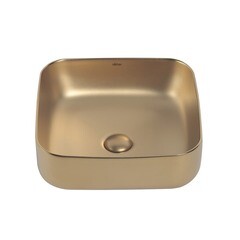 Раковина Abber Rechteck 39 см накладная золото матовое (AC2211MMG) - фото 3