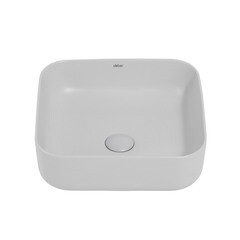 Раковина Abber Rechteck 39 см накладная светло-серая матовая (AC2211MLG) - фото 3