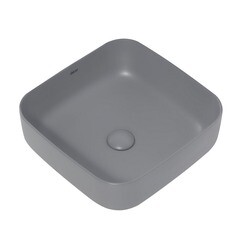 Раковина Abber Rechteck 39 см накладная серая матовая (AC2211MG) - фото 5