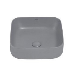 Раковина Abber Rechteck 39 см накладная серая матовая (AC2211MG) - фото 3