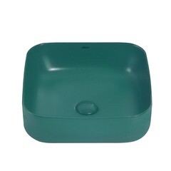 Раковина Abber Rechteck 39 см накладная темно-зеленая матовая (AC2211MBG) - фото 3