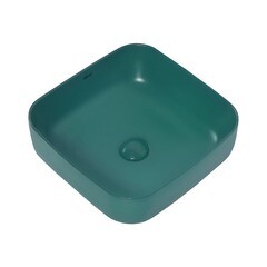 Раковина Abber Rechteck 39 см накладная темно-зеленая матовая (AC2211MBG) - фото 4