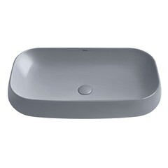 Раковина Abber Rechteck 72 см накладная серая матовая (AC2210MG) - фото 3