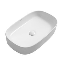 Раковина Abber Rechteck 61 см накладная белая (AC2209) - фото 3