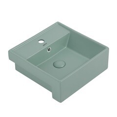 Раковина Abber Rechteck 42 см накладная светло-зеленая матовая (AC2208MCG) - фото 1