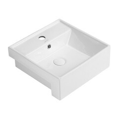 Раковина Abber Rechteck 42 см накладная белая (AC2208) - фото 1