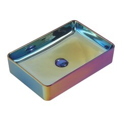 Раковина Abber Rechteck 51 см накладная хамелеон (AC2207Regen) - фото 1