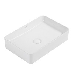 Раковина Abber Rechteck 51 см накладная белая (AC2207) - фото 1