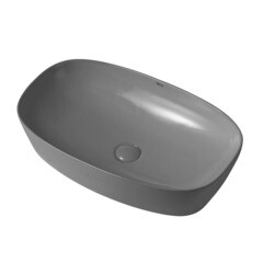 Раковина Abber Rechteck 61 см накладная серая матовая (AC2206MG) - фото 4