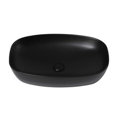 Раковина Abber Rechteck 61 см накладная черная матовая (AC2206MB) - фото 4