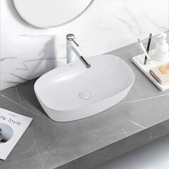 Раковина Abber Rechteck 61 см накладная белая (AC2206) - фото 3