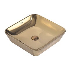 Раковина Abber Rechteck 43 см накладная золото (AC2205GG) - фото 1