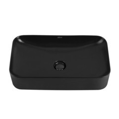 Раковина Abber Rechteck 61 см накладная черная матовая (AC2204MB) - фото 3