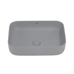Раковина Abber Rechteck 50 см накладная серая матовая (AC2202MG) - фото 3