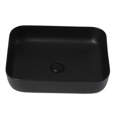 Раковина Abber Rechteck 50 см накладная черная матовая (AC2202MB) - фото 4