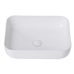 Раковина Abber Rechteck 50 см накладная белая (AC2202) - фото 4