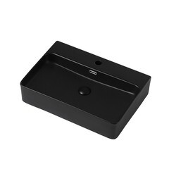 Раковина Abber Rechteck 61 см накладная черная матовая (AC2201MB) - фото 5