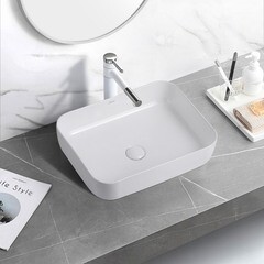 Раковина Abber Rechteck 50 см накладная белая (AC2202) - фото 3