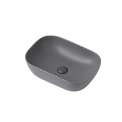 Раковина Abber Rechteck 46 см накладная серая матовая (AC2200MG) - фото 5